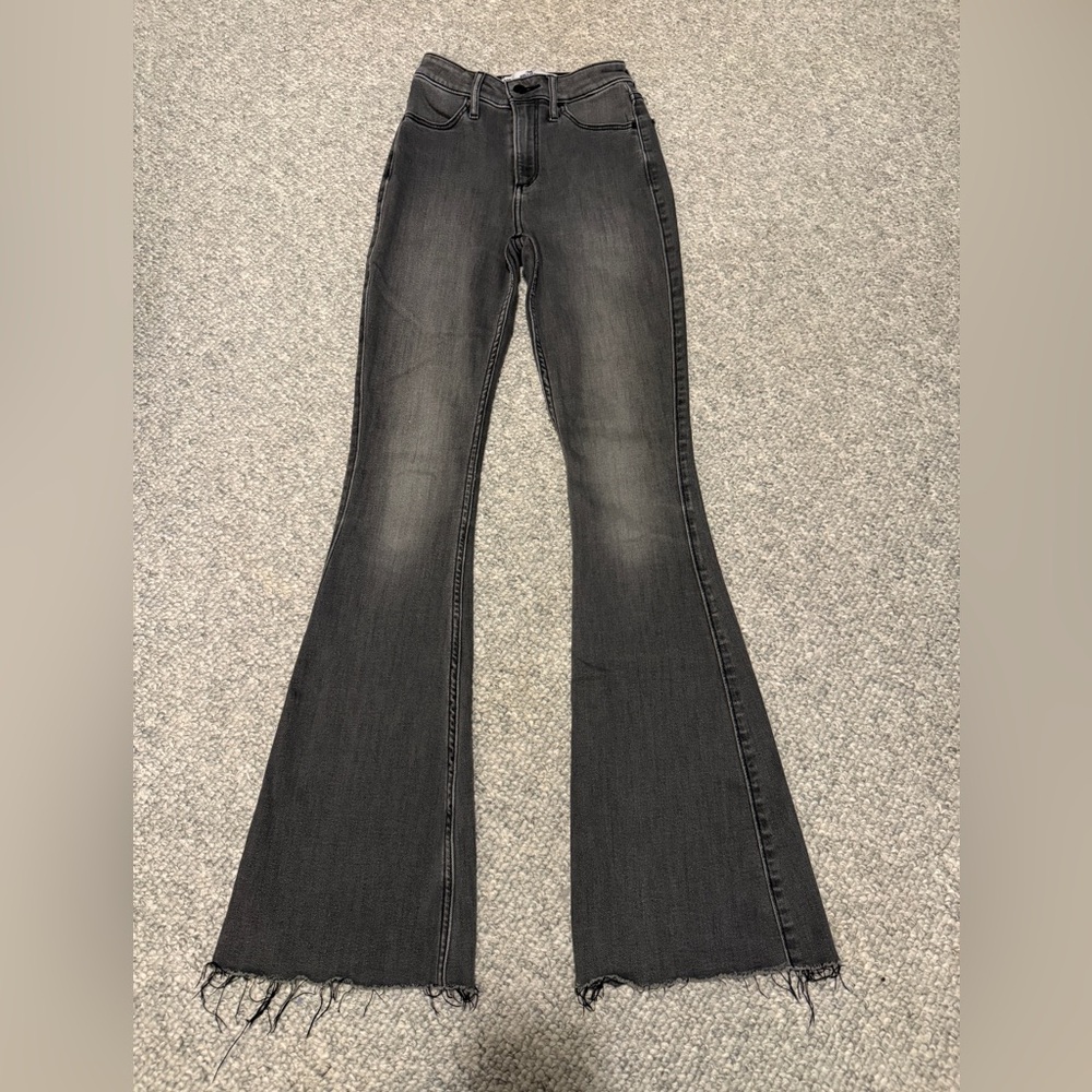 Hollister Women's Wide Leg Black Jeans